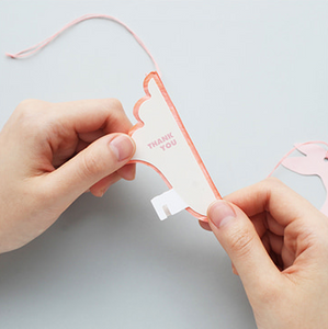Mobile Card - Spring Rabbit (Yellow)
