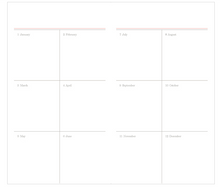 Load image into Gallery viewer, Moment - Monthly Dateless Diary (Small)