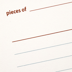 Life & Pieces Note - Large - Line