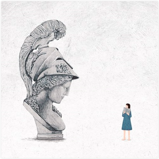 Athena - Postcard