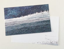 Load image into Gallery viewer, Midnight Winter Forest Postcard