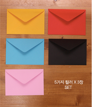 Load image into Gallery viewer, Color Letter Envelope (Multicolour envelope set)