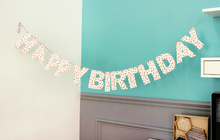 Load image into Gallery viewer, Polka Dot Happy Birthday Garland