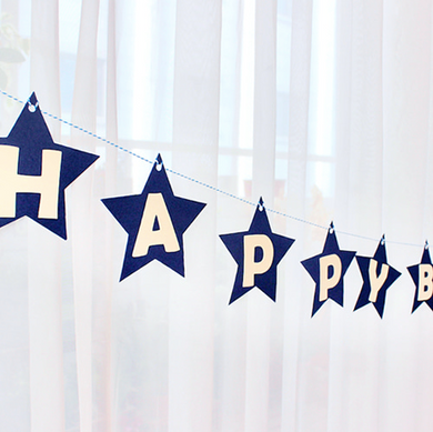Happy Birthday Star Garland