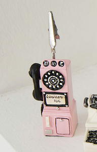 Miniature Figurine Clips - Phones and Typewriter