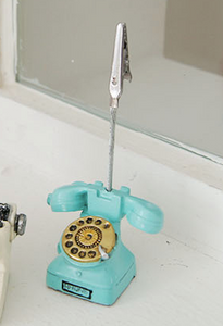 Miniature Figurine Clips - Phones and Typewriter