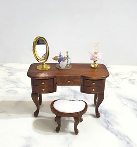 Miniature Classic Wood Vanity Set