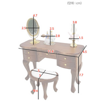 Load image into Gallery viewer, Miniature Classic Wood Vanity Set