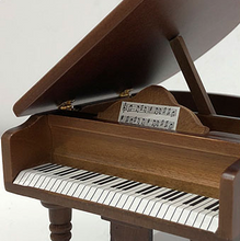 Load image into Gallery viewer, Miniature Wooden Piano and Stool