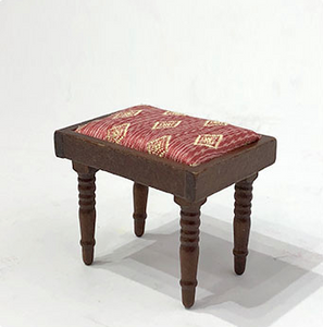 Miniature Wooden Piano and Stool
