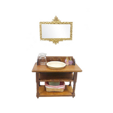 Load image into Gallery viewer, Miniature Vintage Wash Basin Vanity