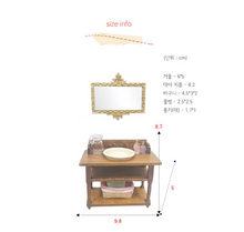 Load image into Gallery viewer, Miniature Vintage Wash Basin Vanity