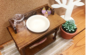 Miniature Vintage Wash Basin Vanity
