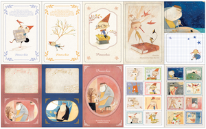 Classic Mini Postcards & Stickers - Pinocchio