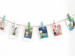Classic Mini Postcards & Stickers - Pinocchio