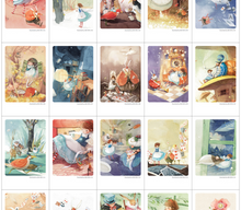 Load image into Gallery viewer, Classic Mini Postcard &amp; Sticker - Alice in Wonderland