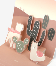 Load image into Gallery viewer, Daily Pop Up Card - 02 Alpaca