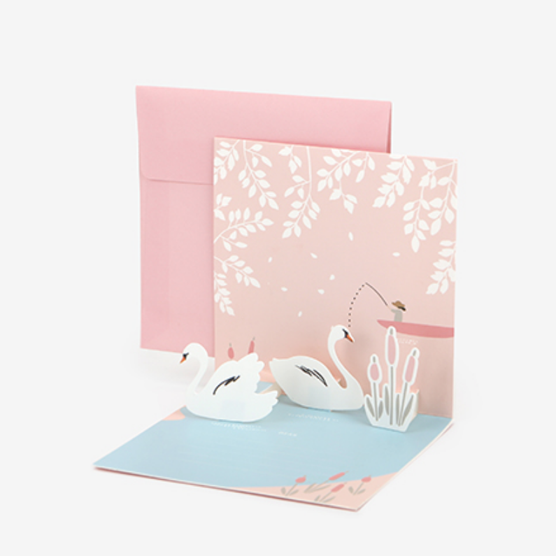Daily Pop Up Card - 04 Swan