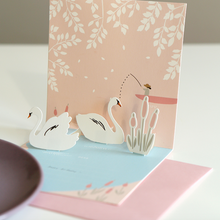 Load image into Gallery viewer, Daily Pop Up Card - 04 Swan