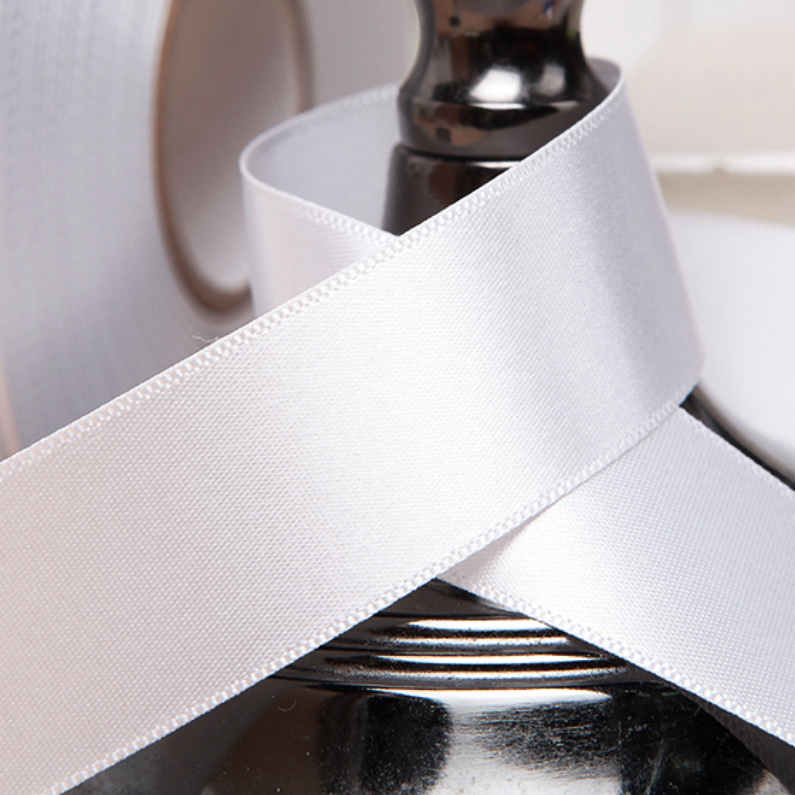 Satin Ribbon - White (01)