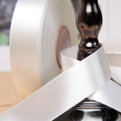 Satin Ribbon - White Ivory (02)