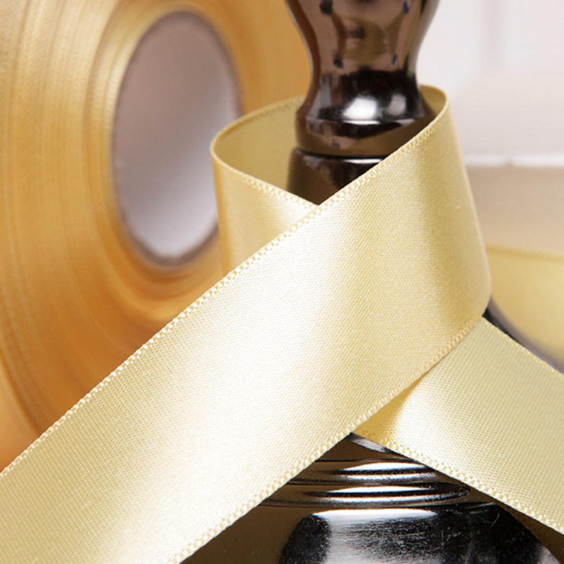 Satin Ribbon - Butter Yellow