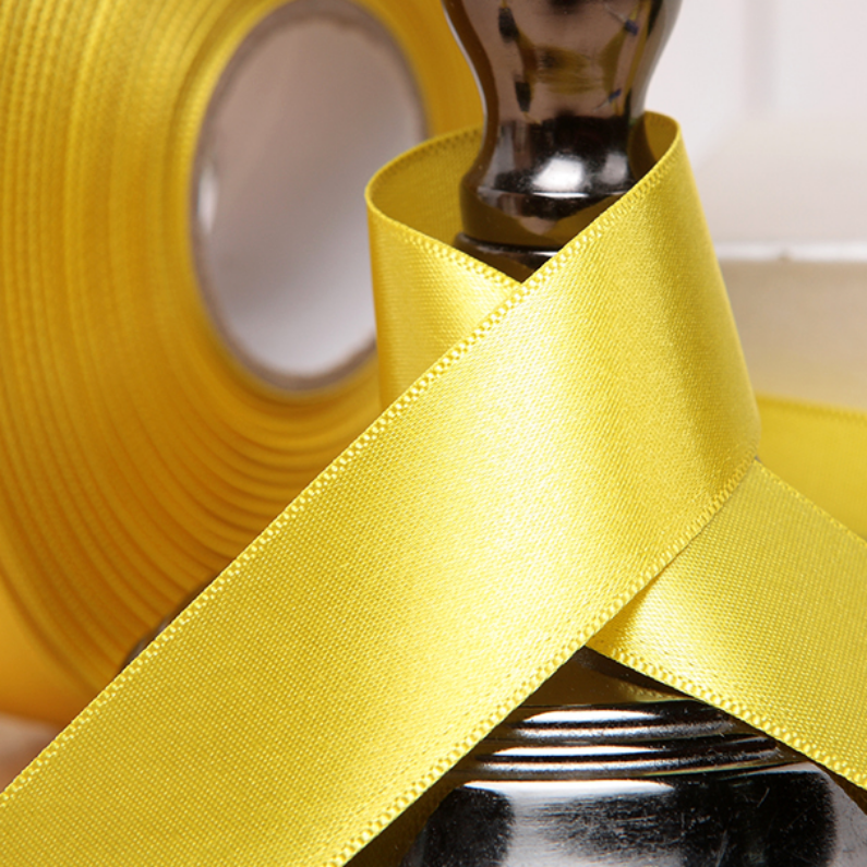Satin Ribbon - Canary Yellow