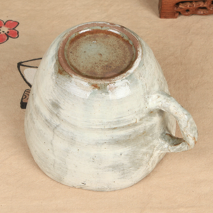 Buncheong Green Leaf Ceramic Mug