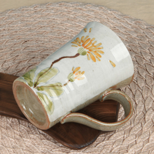 Buncheong Dandelion Ceramic Mug