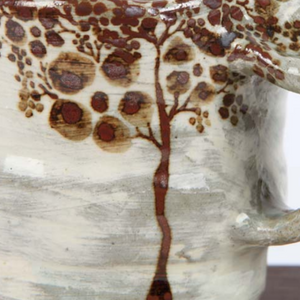 Buncheong Large Brown Tree Ceramic Mug