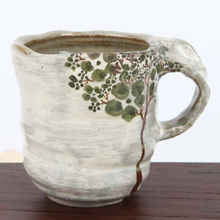 Load image into Gallery viewer, Buncheong Large Green Tree Ceramic Mug