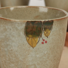 Load image into Gallery viewer, Buncheong Leaf Berry Mug
