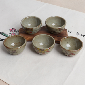 Buncheong Hwamun Oinzan Cup Set