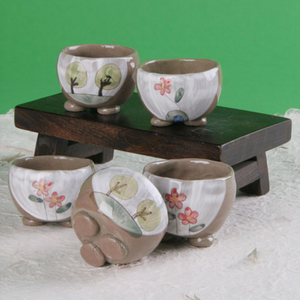 Buncheong Storybook Cup Set