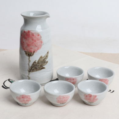 Carnation Sake Set