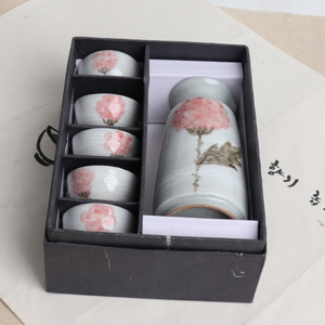 Carnation Sake Set