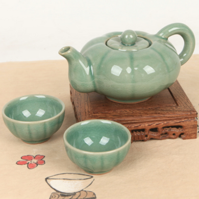 Celadon Pumpkin Tea Set