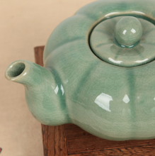 Load image into Gallery viewer, Celadon Pumpkin Tea Set