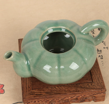 Load image into Gallery viewer, Celadon Pumpkin Tea Set