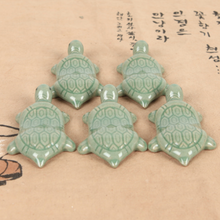 Load image into Gallery viewer, Celadon Turtle 5P Chopstick Rest Set