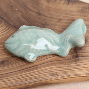 Celadon Fish 5P Chopstick Rest Set