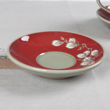 Load image into Gallery viewer, Celadon Jinsa Magnolia Tea Cup with Saucer