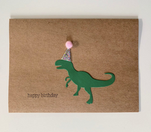 Load image into Gallery viewer, Happy Birthday T-Rex Card