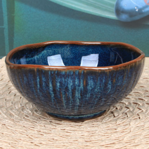Small Deep Blue Ceramic Bowl