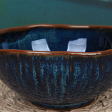 Load image into Gallery viewer, Small Deep Blue Ceramic Bowl