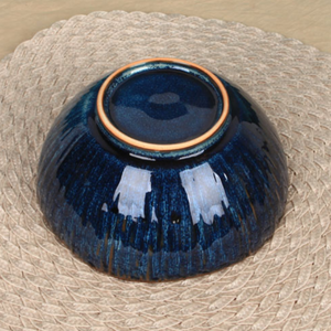 Large Deep Blue Ceramic Bowl