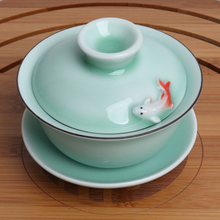 Load image into Gallery viewer, Koi Fish Tea Bowl