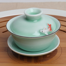 Load image into Gallery viewer, Koi Fish Tea Bowl