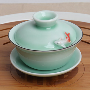 Koi Fish Tea Bowl