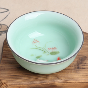Koi Fish Wide Tea Cup